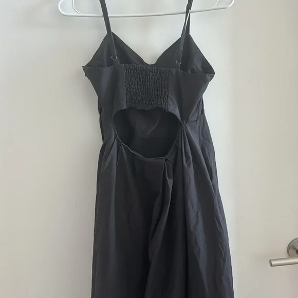 MOUSSY JAPAN Black Bubble Hem Midi Dress from Japan - Picture 4 of 5